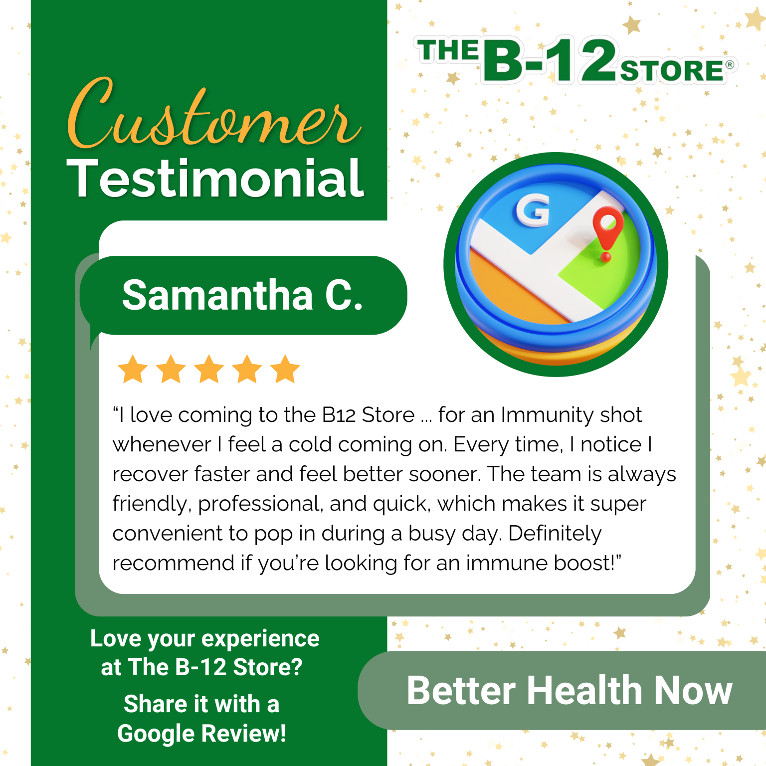 google review for The B-12 Store