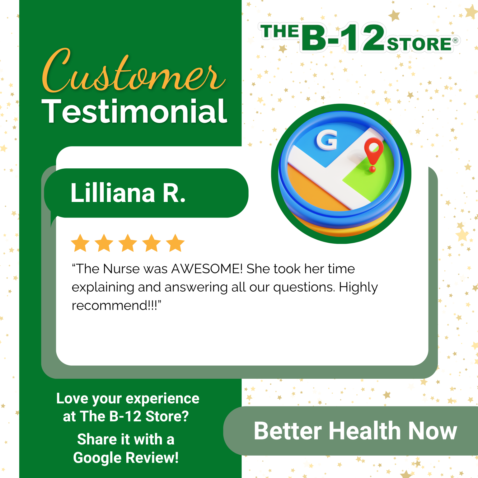 google review for The B-12 Store