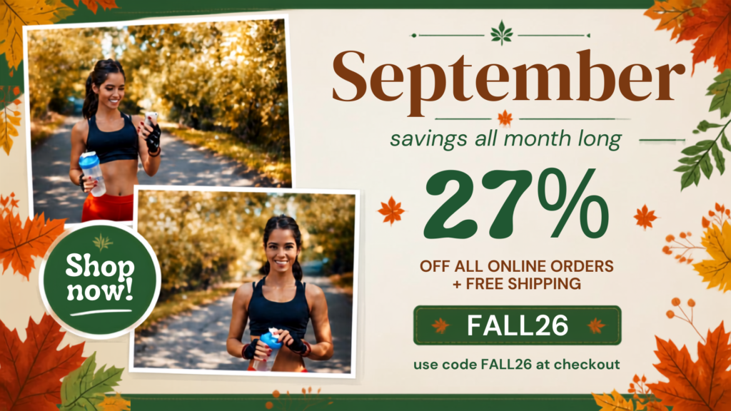 September savings all month long!27% off all online orders plus free shipping. Use code FALL26 at checkout. Shop now!